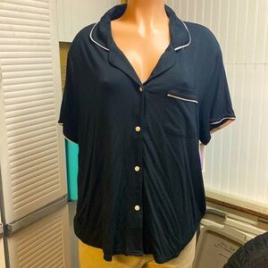 Stars Above XL black & pink pjama shirt very soft